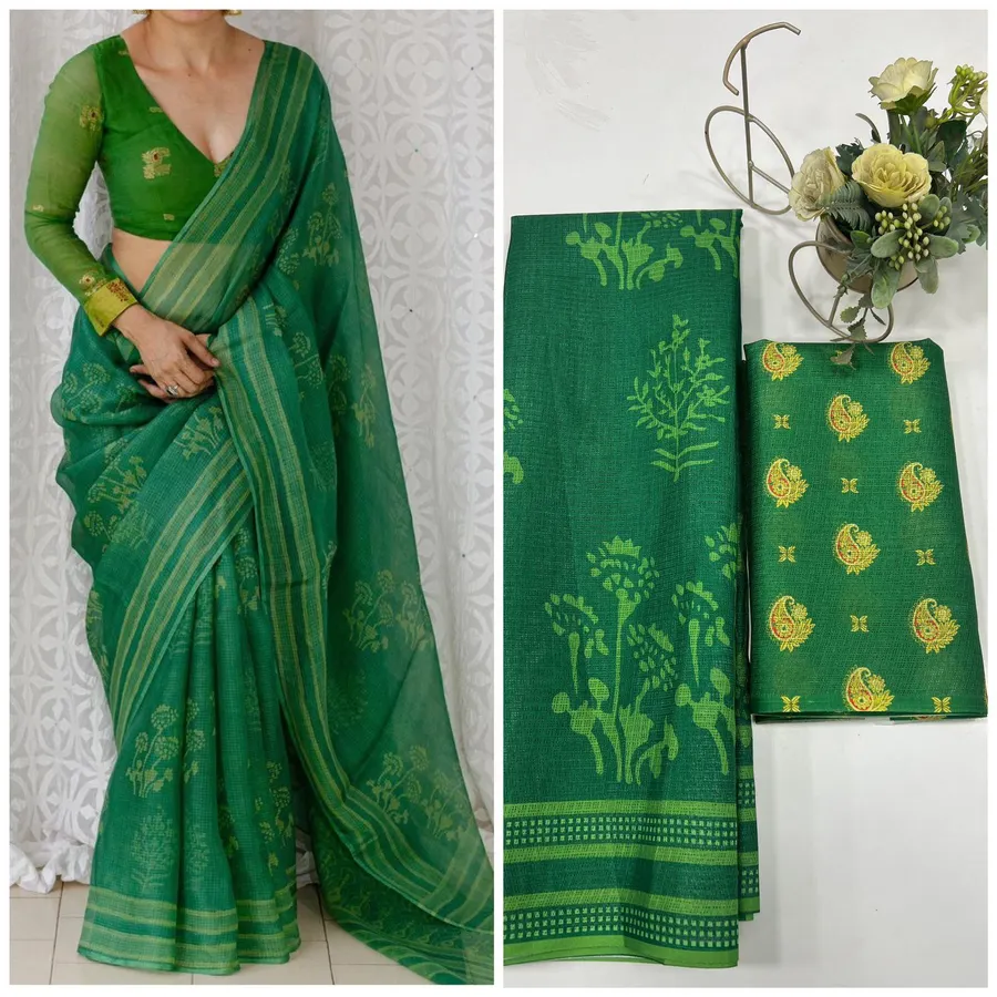 Premium Heavy Super Kota with Digital Print Saree